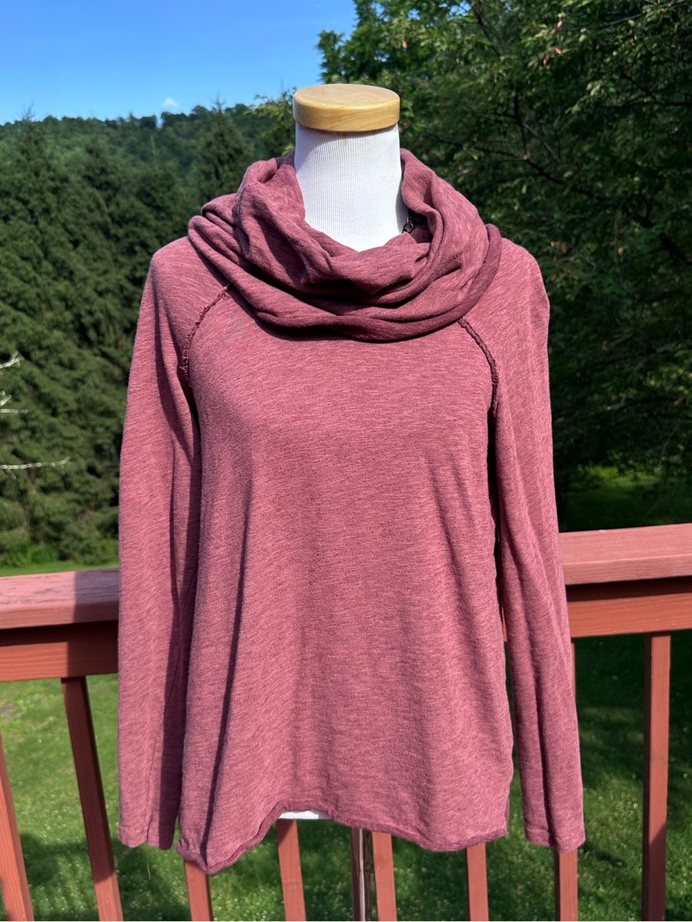 Free People Beach Cowl Neck Long Sleeve